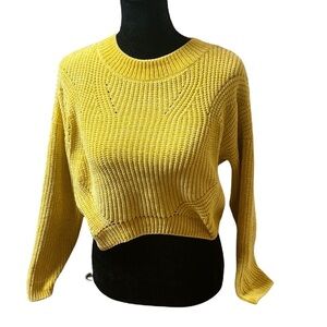 H&M girls sz 12/14 chenille crop sweater